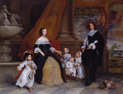 Familie van Jan-Baptista Anthoine door Gonzales Coques